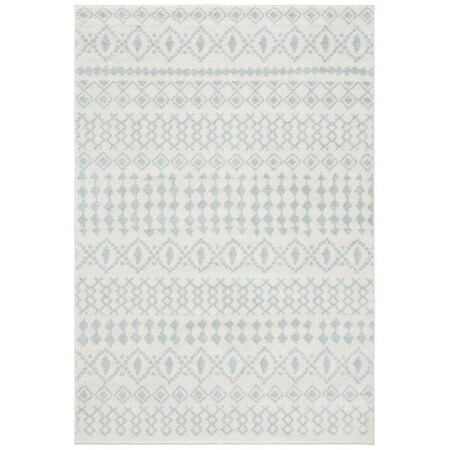 Safavieh 4 x 6 ft. Tulum Contemporary & Vintage Rectangle Power Loomed Rug - Ivory & Light Gray TUL240E-4